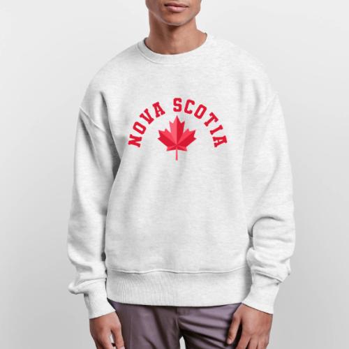 Nova Scotia with maple leaf - Stanley/Stella Radder Unisex Oversized Organic Sweatshirt
