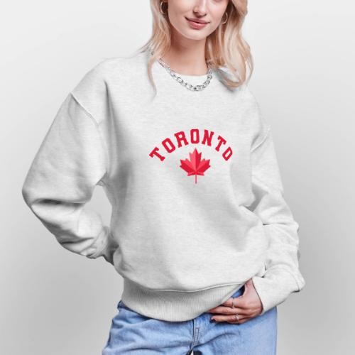Toronto with maple leaf - Stanley/Stella Radder Unisex Oversized Organic Sweatshirt