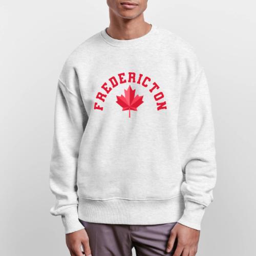 Fredericton with maple leaf - Stanley/Stella Radder Unisex Oversized Organic Sweatshirt