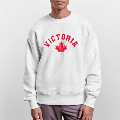 Victoria with maple leaf - Stanley/Stella Radder Unisex Oversized Organic Sweatshirt