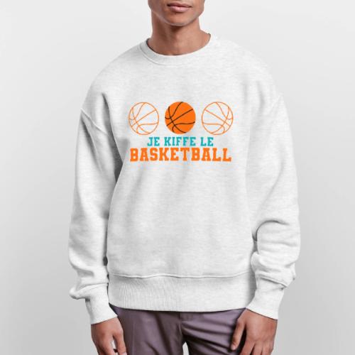 I love basketball - Stanley/Stella Radder Unisex Oversized Organic Sweatshirt