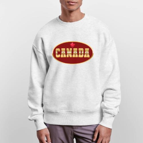 Canada in golden letters - Stanley/Stella Radder Unisex Oversized Organic Sweatshirt