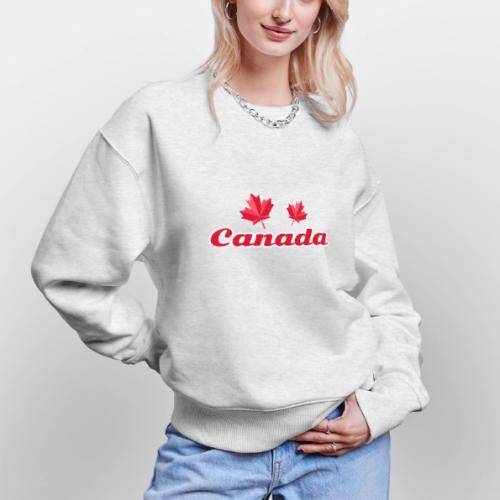 Canada with two maple leaves - Stanley/Stella Radder Unisex Oversized Organic Sweatshirt