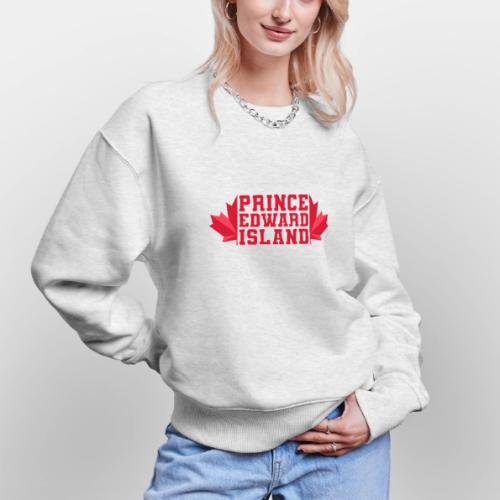 Prince Edward Island with maple leaf - Stanley/Stella Radder Unisex Oversized Organic Sweatshirt