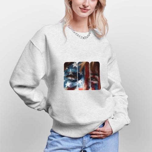 USA: Stars in Their Eyes - Stanley/Stella Radder Unisex Oversized Organic Sweatshirt