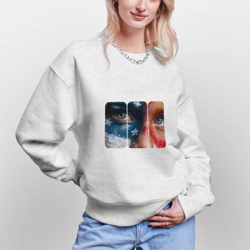 USA: Star-Spangled Glance - Stanley/Stella Radder Unisex Oversized Organic Sweatshirt