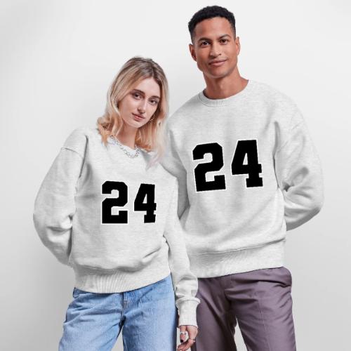 Varsity Number 24 College Font - Stanley/Stella Radder Unisex Oversized Organic Sweatshirt
