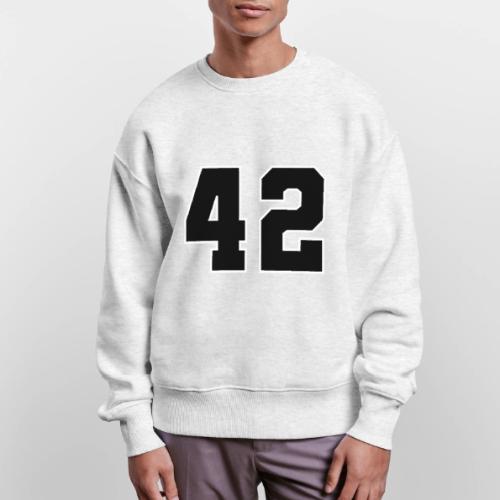 Varsity Number 42 Sports Style - Stanley/Stella Radder Unisex Oversized Organic Sweatshirt