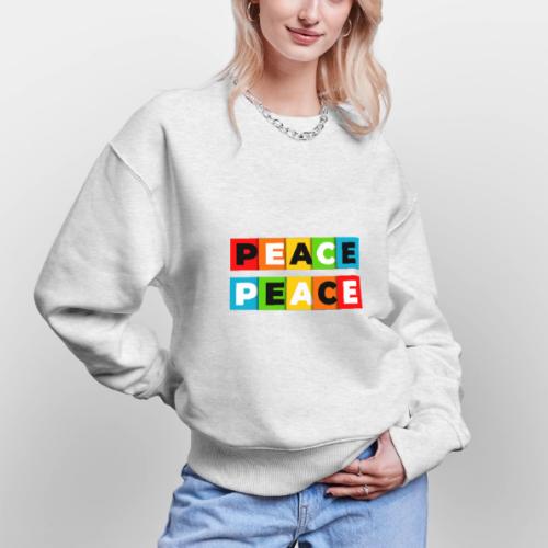 Colorful Peace - Stanley/Stella Radder Unisex Oversized Organic Sweatshirt