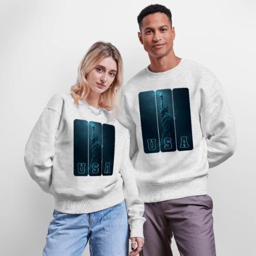 Neon Liberty USA Triptych - Stanley/Stella Radder Unisex Oversized Organic Sweatshirt