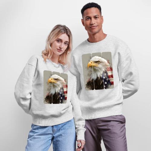 USA: Eagle of the Free - Stanley/Stella Radder Unisex Oversized Organic Sweatshirt