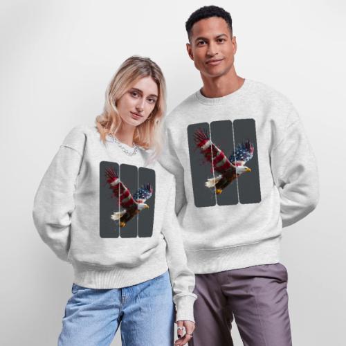 USA: Freedom in Flight - Stanley/Stella Radder Unisex Oversized Organic Sweatshirt