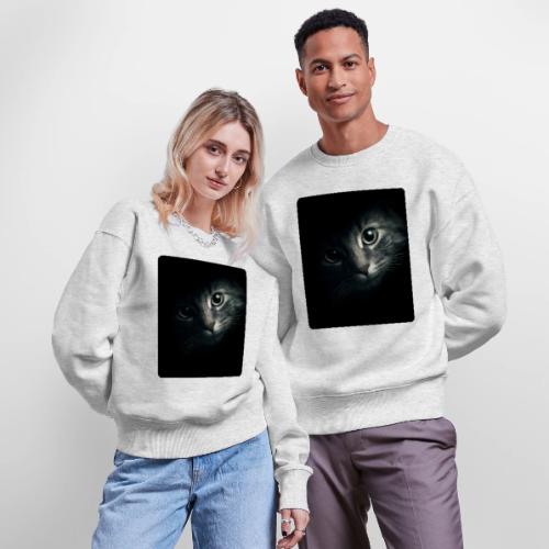 Cat Face in Shadow Close-Up Design - Stanley/Stella Radder Unisex Oversized Organic Sweatshirt
