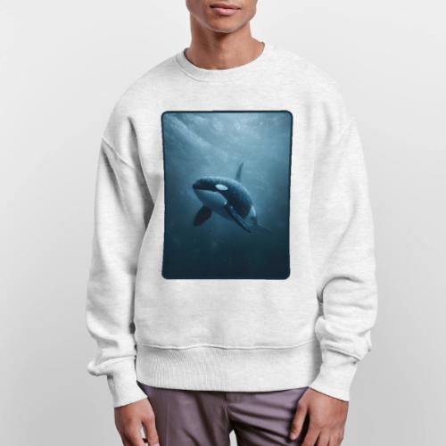 Orca Ocean Wildlife Design - Stanley/Stella Radder Unisex Oversized Organic Sweatshirt