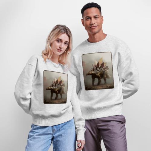 Stegosaurus Misty Forest Design - Stanley/Stella Radder Unisex Oversized Organic Sweatshirt