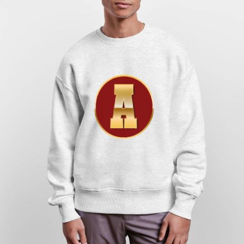 Letter A – Capital Varsity Alphabet Monogram - Stanley/Stella Radder Unisex Oversized Organic Sweatshirt