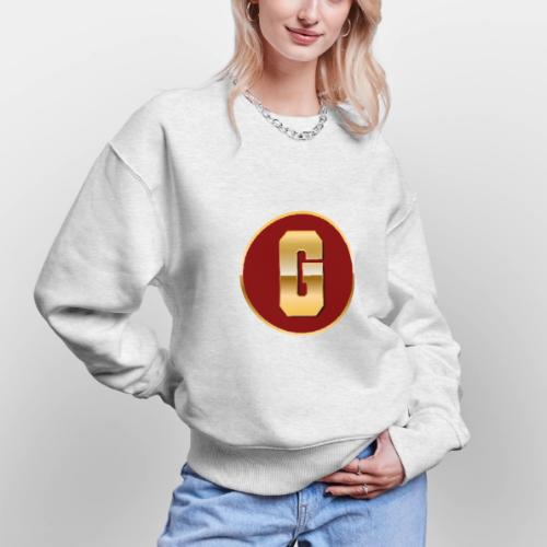 Letter G – Capital Varsity Alphabet Monogram - Stanley/Stella Radder Unisex Oversized Organic Sweatshirt