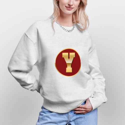 Letter Y – Capital Varsity Alphabet Monogram - Stanley/Stella Radder Unisex Oversized Organic Sweatshirt