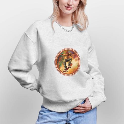 Skateboarding Mode On - Stanley/Stella Radder Unisex Oversized Organic Sweatshirt