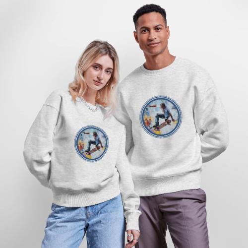 Skateboarding Universe - Stanley/Stella Radder Unisex Oversized Organic Sweatshirt