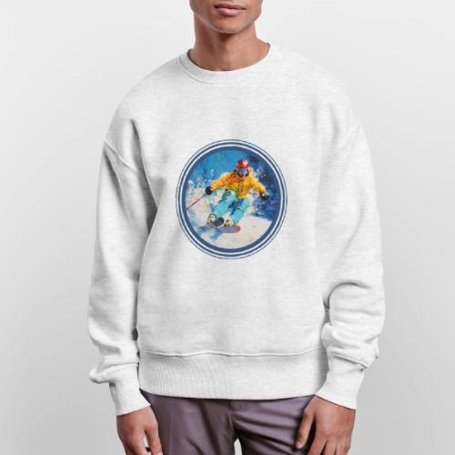 Born for Skiing - Stanley/Stella Radder Unisex Oversized Organic Sweatshirt
