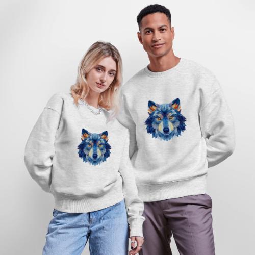 Wolf: Alpha Portrait - Stanley/Stella Radder Unisex Oversized Organic Sweatshirt