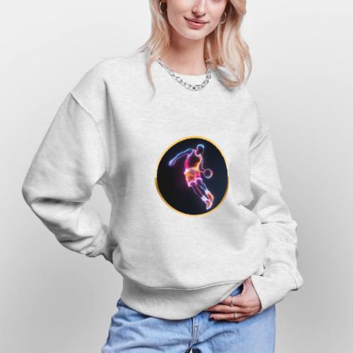 Neon Basketball Player - Stanley/Stella Radder Unisex Oversized Organic Sweatshirt