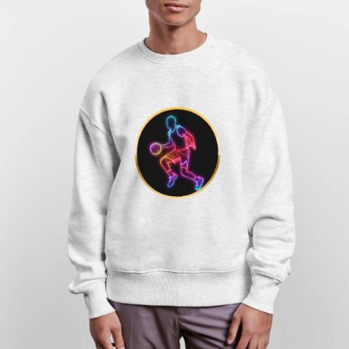 Basketball: Neon Dribble Pulse - Stanley/Stella Radder Unisex Oversized Organic Sweatshirt