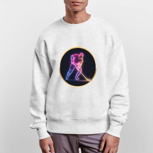 Hockey: Neon Ice Rush - Stanley/Stella Radder Unisex Oversized Organic Sweatshirt