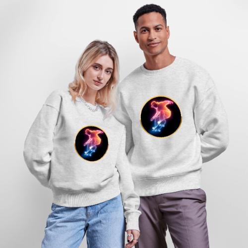 Skateboarding: Golden Trick Rider - Stanley/Stella Radder Unisex Oversized Organic Sweatshirt