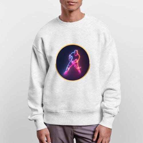 Hockey: Neon Ice Strike - Stanley/Stella Radder Unisex Oversized Organic Sweatshirt