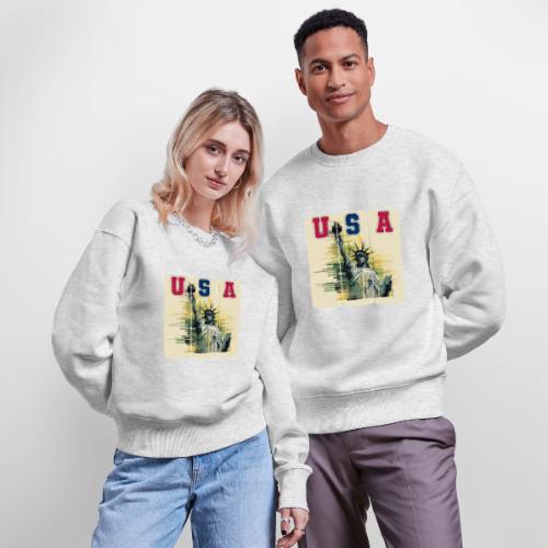 Art illustration of the Statue of Liberty - Stanley/Stella Radder Unisex Oversized Organic Sweatshirt