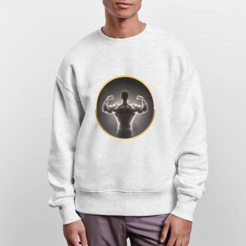 Bodybuilding: Neon Strength Frame - Stanley/Stella Radder Unisex Oversized Organic Sweatshirt