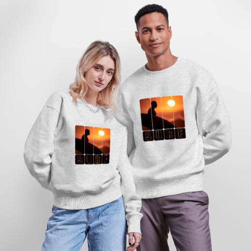 Surfing: Sunset Surf Panels - Stanley/Stella Radder Unisex Oversized Organic Sweatshirt