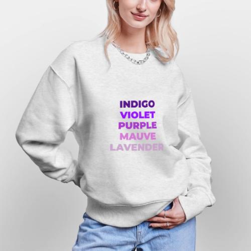 Shades of Purple - Stanley/Stella Radder Unisex Oversized Organic Sweatshirt