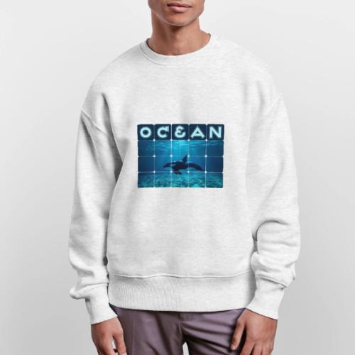Ocean: Orca in Motion - Stanley/Stella Radder Unisex Oversized Organic Sweatshirt