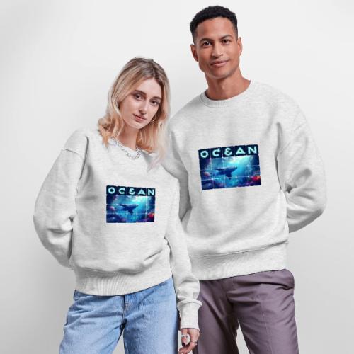 Ocean: Whale’s Path - Stanley/Stella Radder Unisex Oversized Organic Sweatshirt