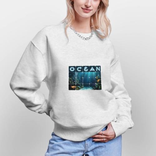 Ocean: Rainbow Reef Life - Stanley/Stella Radder Unisex Oversized Organic Sweatshirt