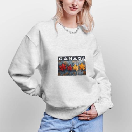 Colorful Canada Style - Stanley/Stella Radder Unisex Oversized Organic Sweatshirt