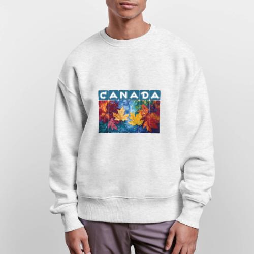Canada in Brushstrokes - Stanley/Stella Radder Unisex Oversized Organic Sweatshirt