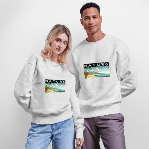 Nature: Sun-Kissed Shore - Stanley/Stella Radder Unisex Oversized Organic Sweatshirt