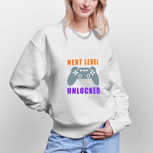 Next Level Unlocked Gamer Design - Stanley/Stella Radder Unisex Oversized Organic Sweatshirt