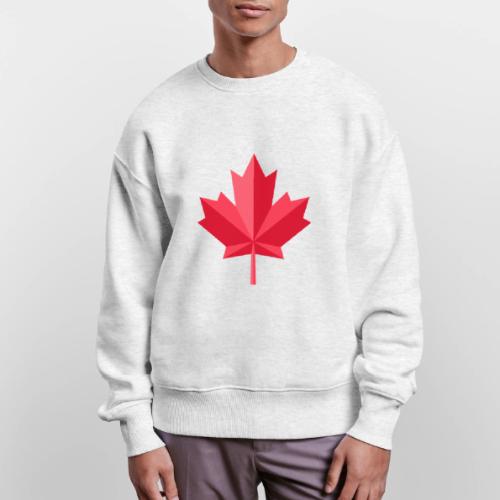 Canadian red maple leaf - Stanley/Stella Radder Unisex Oversized Organic Sweatshirt