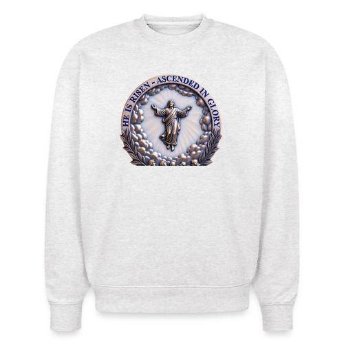 He Is Risen Ascended In Glory T Shirt, Gift - Stanley/Stella Radder Unisex Oversized Organic Sweatshirt