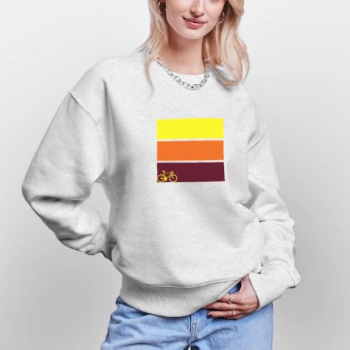 tricolor with bicycle - Stanley/Stella Radder Unisex Oversized Organic Sweatshirt