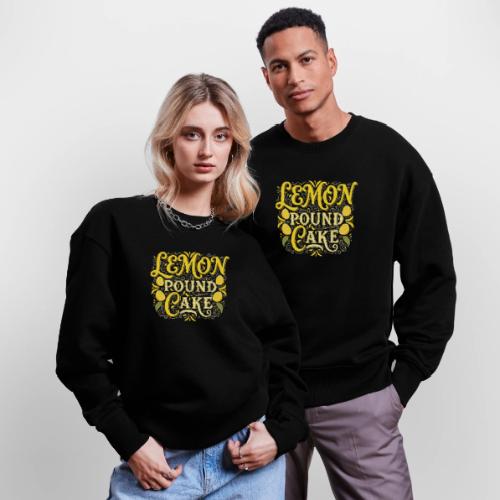 Lemon Pound Cake Vintage Flourish - Stanley/Stella Radder Unisex Oversized Organic Sweatshirt