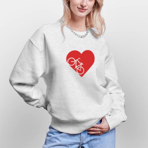 Bike in heart - Stanley/Stella Radder Unisex Oversized Organic Sweatshirt
