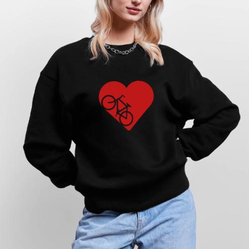Bike in heart - Stanley/Stella Radder Unisex Oversized Organic Sweatshirt