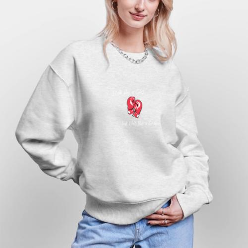 I talk like a girl but hit like a guy - new - Stanley/Stella Radder Unisex Oversized Organic Sweatshirt