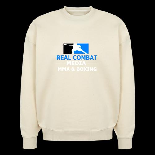 RCM MMA & BOXING Light Blue White Text - Stanley/Stella Radder Unisex Oversized Organic Sweatshirt